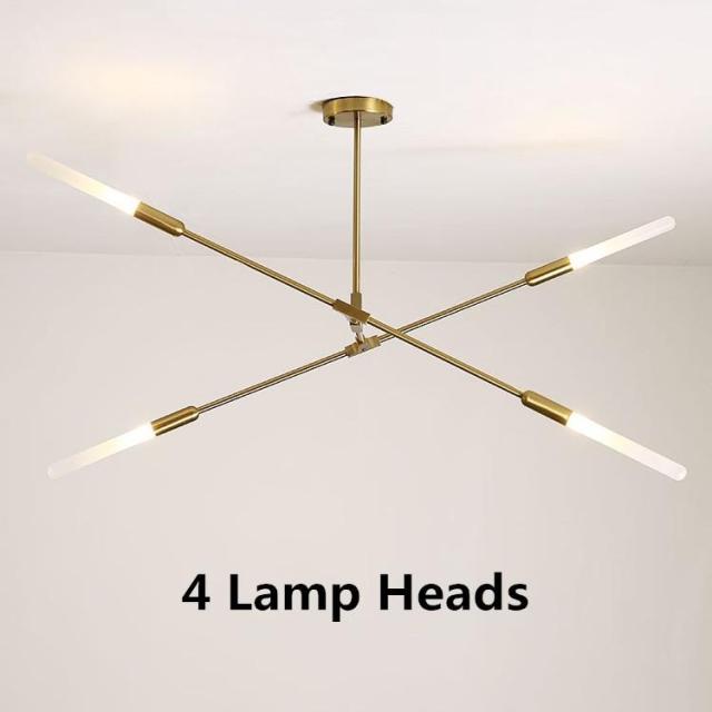 Modern LED chandelier with illuminated ends Suvan - vue 7 sur 11