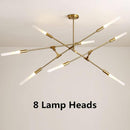 Modern LED chandelier with illuminated ends Suvan