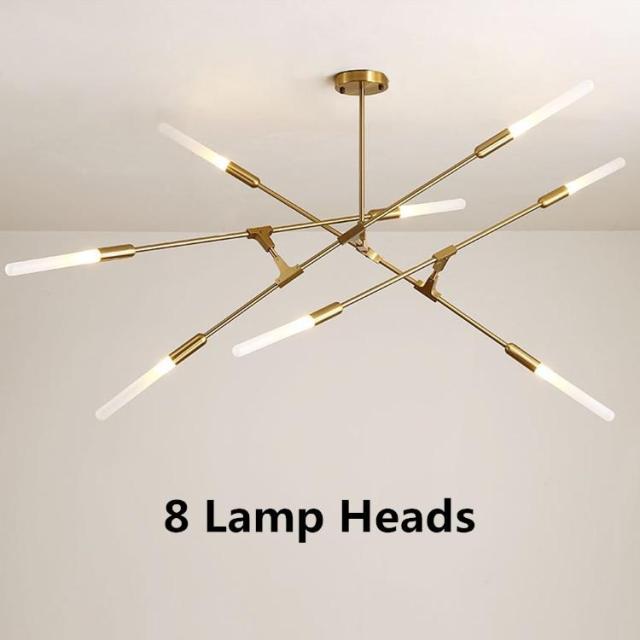 Modern LED chandelier with illuminated ends Suvan - vue 11 sur 11