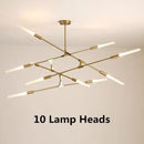Modern LED chandelier with illuminated ends Suvan