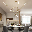 Modern LED chandelier with illuminated ends Suvan