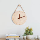 Japanese style wooden hanging wall clock