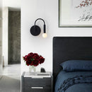 Modern metallic arc LED wall light Iraide