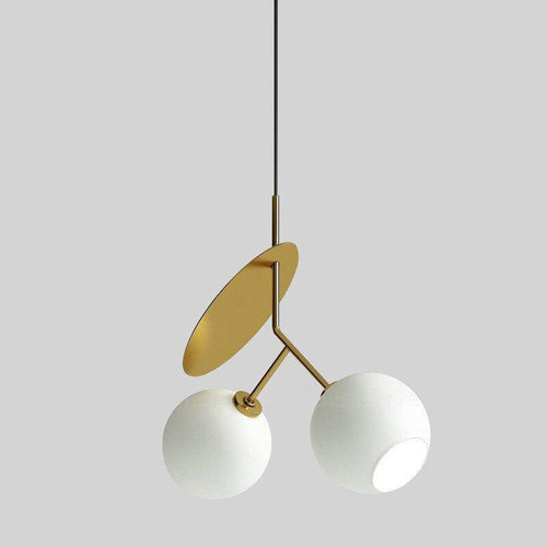 Modern cherry-style LED metal pendant light - vue 6 sur 12