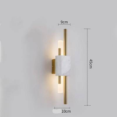 Designer marble LED wall light loft