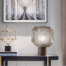 Minimalist geometric LED table lamp