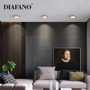 Round recessed LED spotlight with gold trim