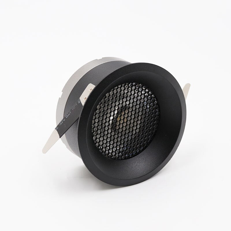 Modern recessed anti-glare honeycomb effect LED spotlight Elvia - vue 8 sur 9