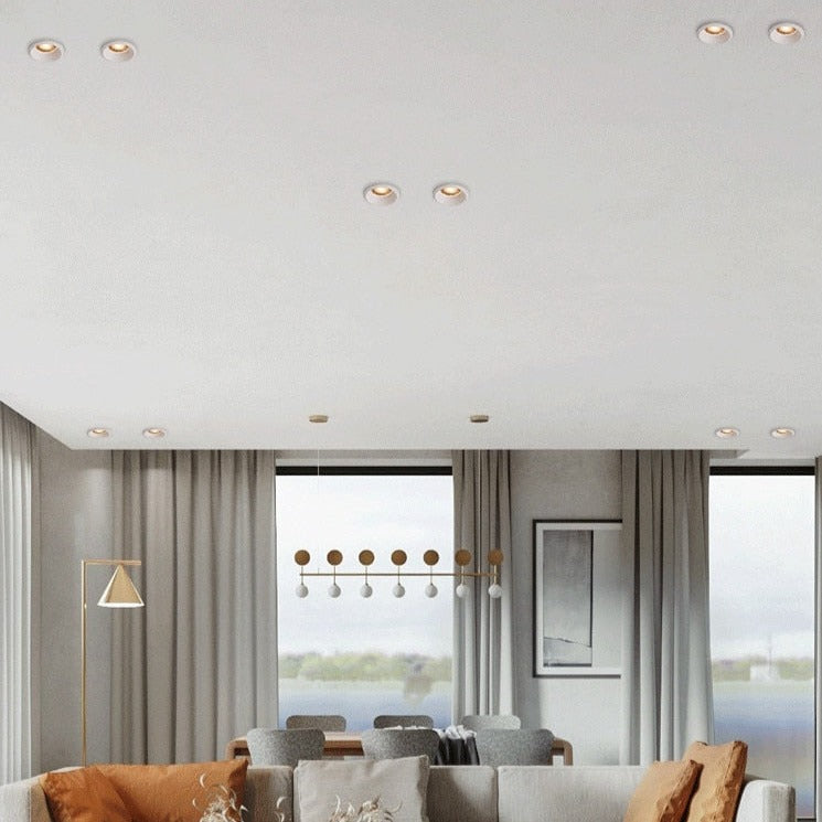 Modern recessed anti-glare honeycomb effect LED spotlight Elvia - vue 2 sur 9