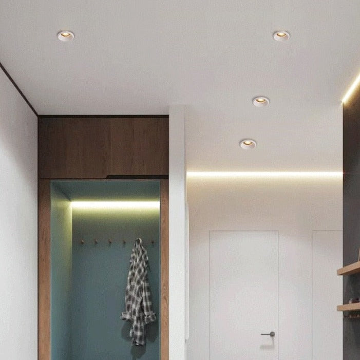 Modern recessed anti-glare honeycomb effect LED spotlight Elvia - vue 3 sur 9