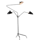Industrial design floor lamp with multiple arms