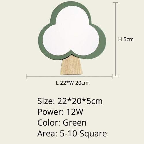 Modern tree-shaped wooden wall light ania - vue 11 sur 10
