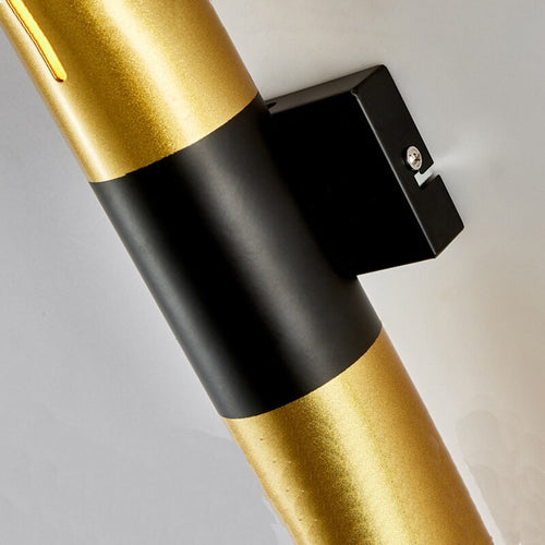 Vera gold cylindrical LED wall light - vue 7 sur 8
