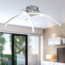 Design LED ceiling light with 3 curved metal bars Teylor