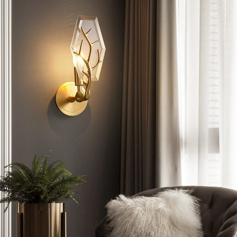Lifya modern LED leaf-shaped wall light - vue 4 sur 8