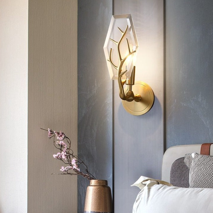 Lifya modern LED leaf-shaped wall light