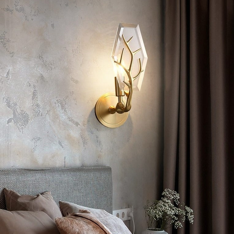 Lifya modern LED leaf-shaped wall light - vue 5 sur 8
