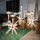 Modern LED pendant light with different Florina glass shapes