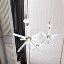 Modern LED pendant light with different Florina glass shapes