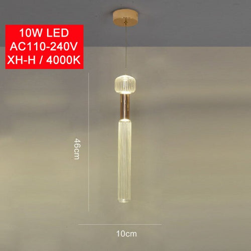 Modern LED pendant light with different Florina glass shapes - vue 14 sur 34