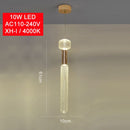 Modern LED pendant light with different Florina glass shapes