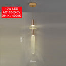 Modern LED pendant light with different Florina glass shapes