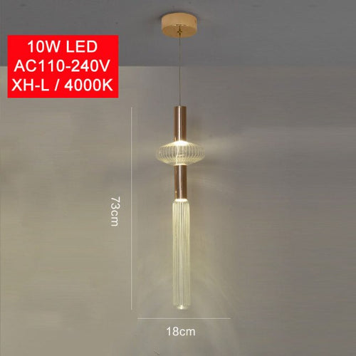 Modern LED pendant light with different Florina glass shapes - vue 18 sur 34