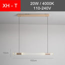 Modern LED pendant light with different Florina glass shapes
