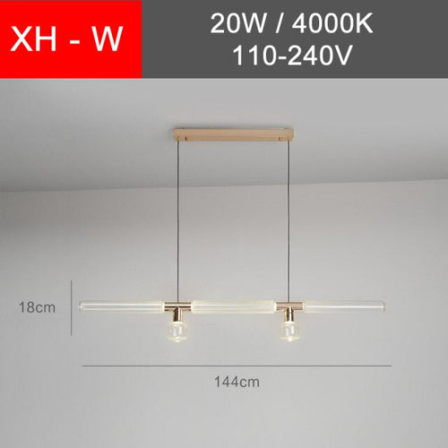 Modern LED pendant light with different Florina glass shapes - vue 27 sur 34