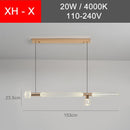 Modern LED pendant light with different Florina glass shapes