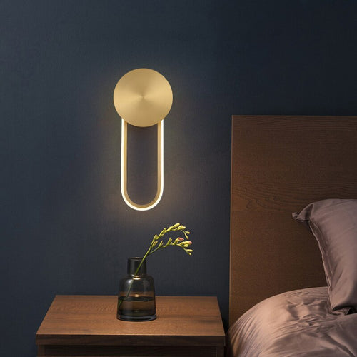 Lotyna circular copper designer wall light - vue 3 sur 5