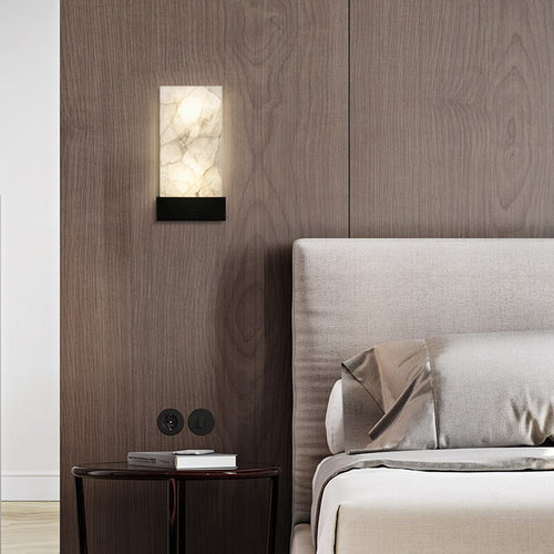 Modern designer marble-style wall light Wayem - vue 3 sur 7