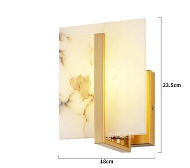 Lucas marble effect and gold metal designer wall light - vue 4 sur 4