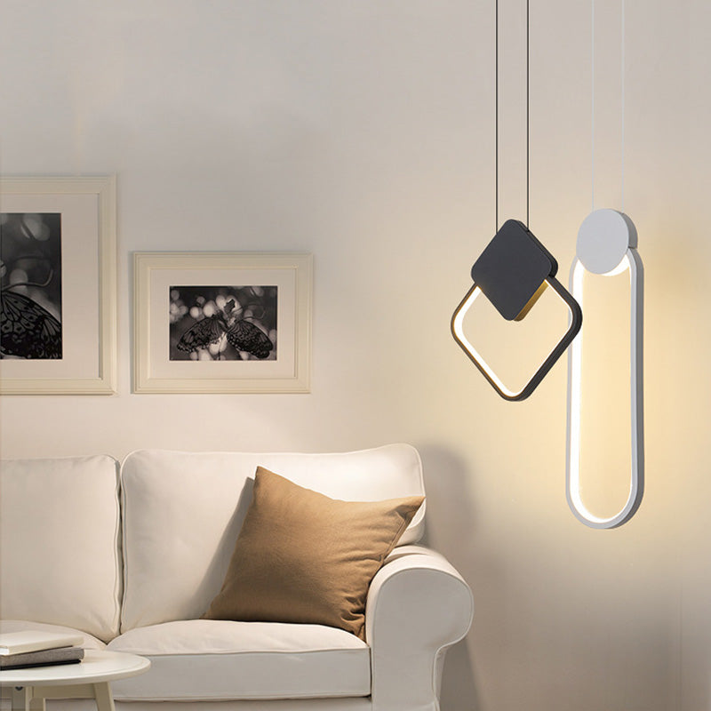 Oryna minimalist geometric LED pendant light