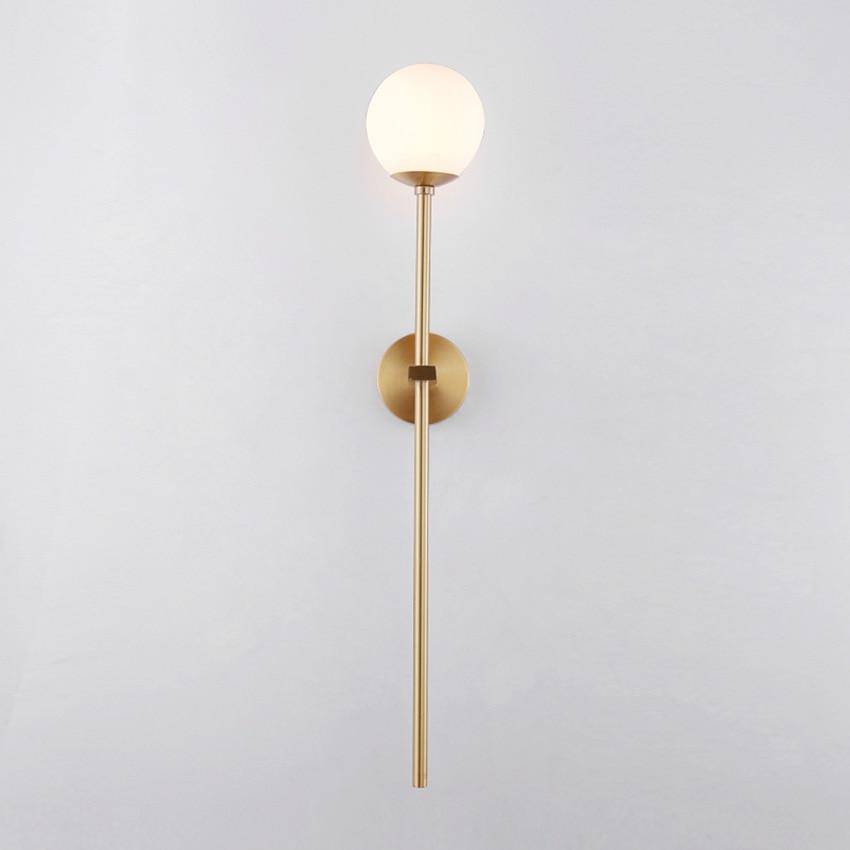 Modern gold metal LED wall light full luxury - vue 4 sur 6