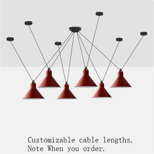 Design LED chandelier with multiple artistic pendant lights - vue 14 sur 25