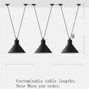 Design LED chandelier with multiple artistic pendant lights