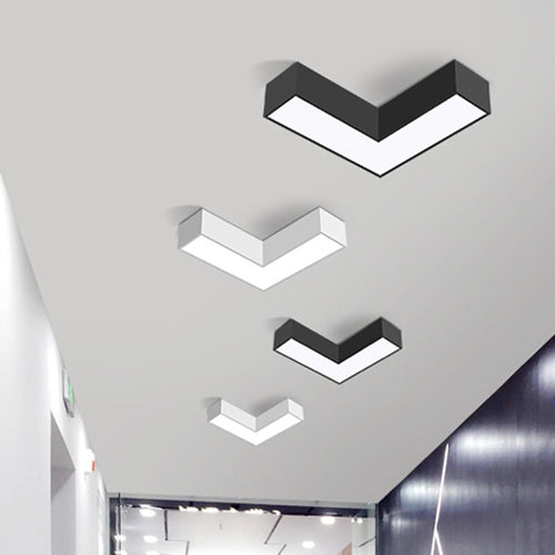 Right-angle LED designer ceiling light arrow - vue 4 sur 13