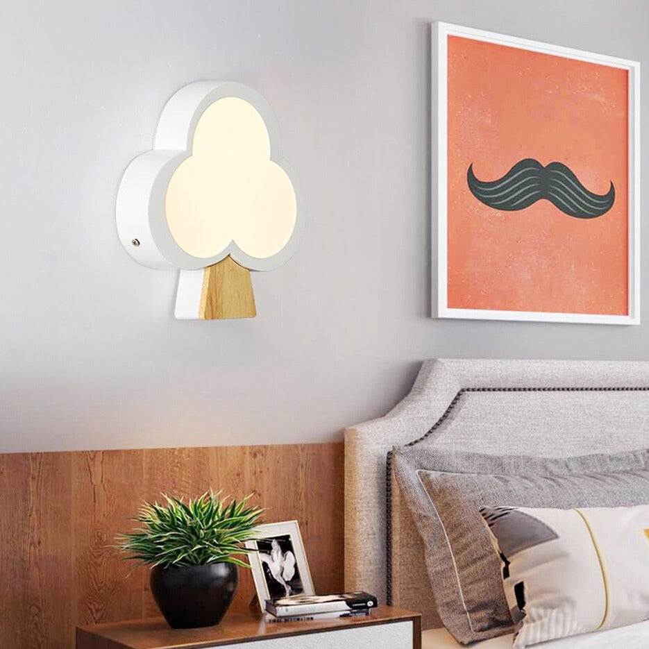 Modern tree-shaped wooden wall light ania - vue 7 sur 10