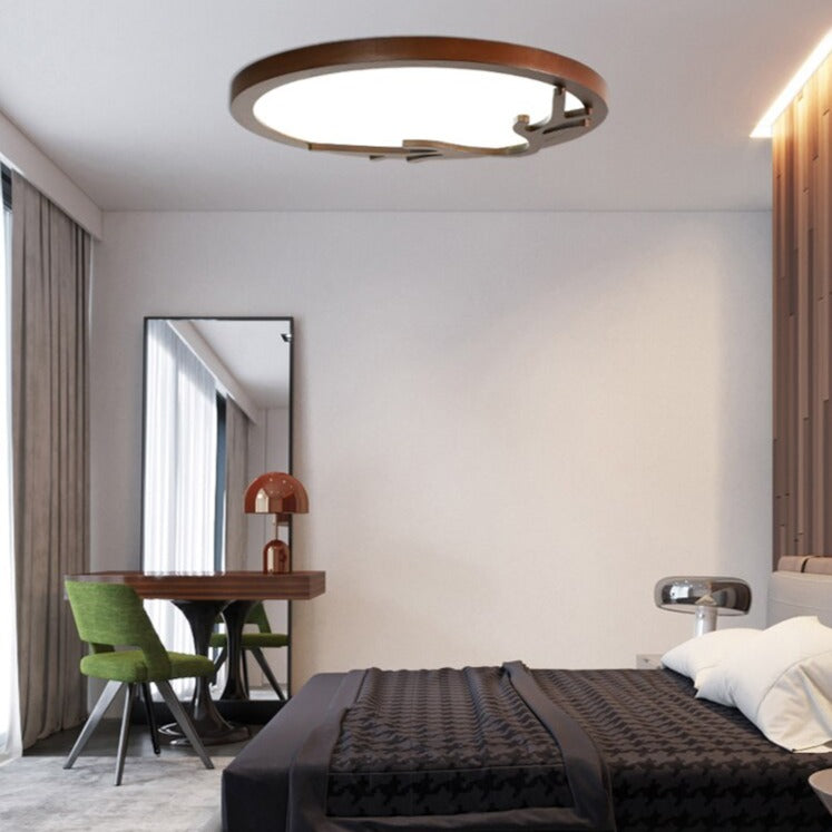 Scandinavian round ceiling light with original Benilde design - vue 2 sur 21