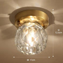 Modern crystal gemstone-style ceiling light Iryna