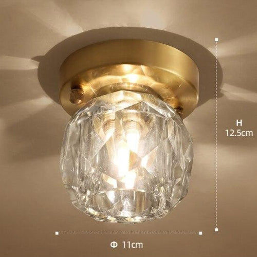 Modern crystal gemstone-style ceiling light Iryna - vue 10 sur 9
