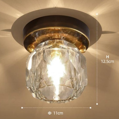 Modern crystal gemstone-style ceiling light Iryna - vue 7 sur 9