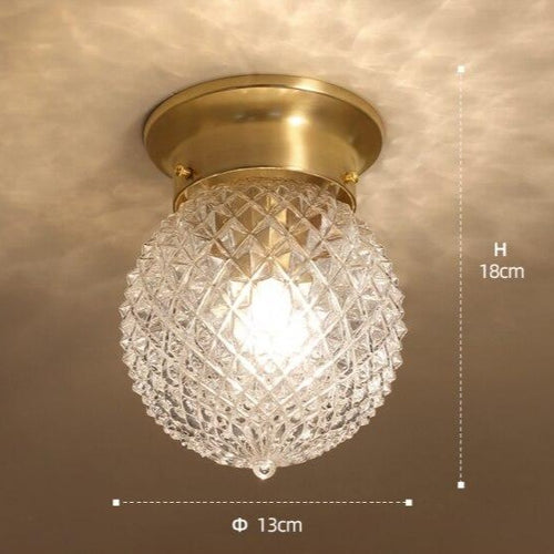 Modern crystal gemstone-style ceiling light Iryna - vue 8 sur 9