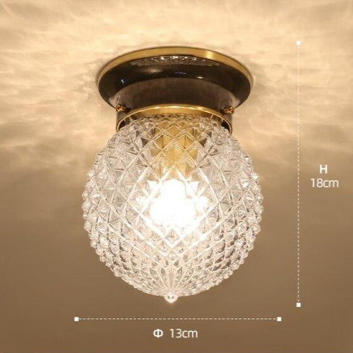 Modern crystal gemstone-style ceiling light Iryna - vue 9 sur 9