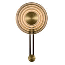 Gold minimalist disc LED wall light
