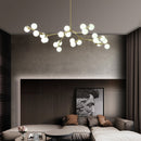 Modern LED chandelier in colorful branch style and Irune globes
