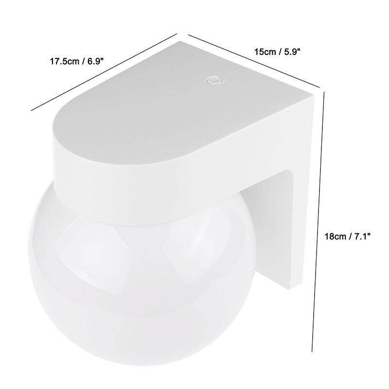 Outdoor LED globe wall light gate - vue 4 sur 4