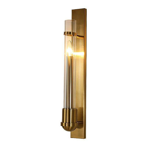 Gold glass loft LED modern wall light - vue 5 sur 4
