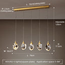 Modern LED chandelier with Tyana crystal teardrop